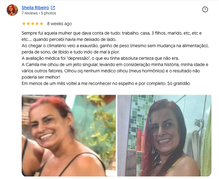 Avaliação real de cliente no Google — depoimento 01